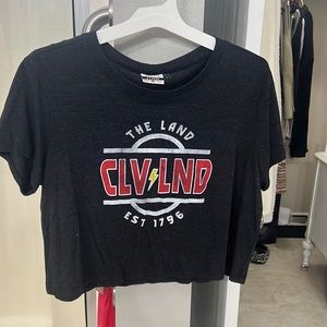 Cleveland cropped graphic tee
